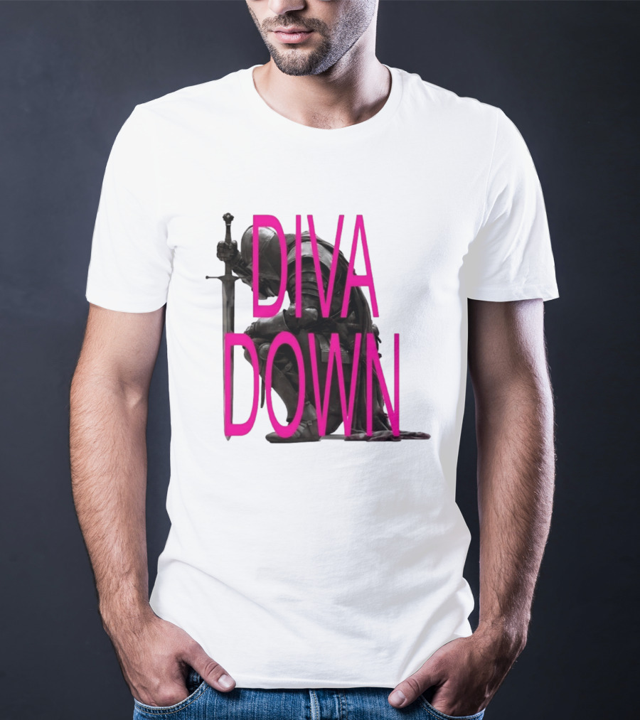 Diva Down Knight Sword Warrior Armor T-Shirt