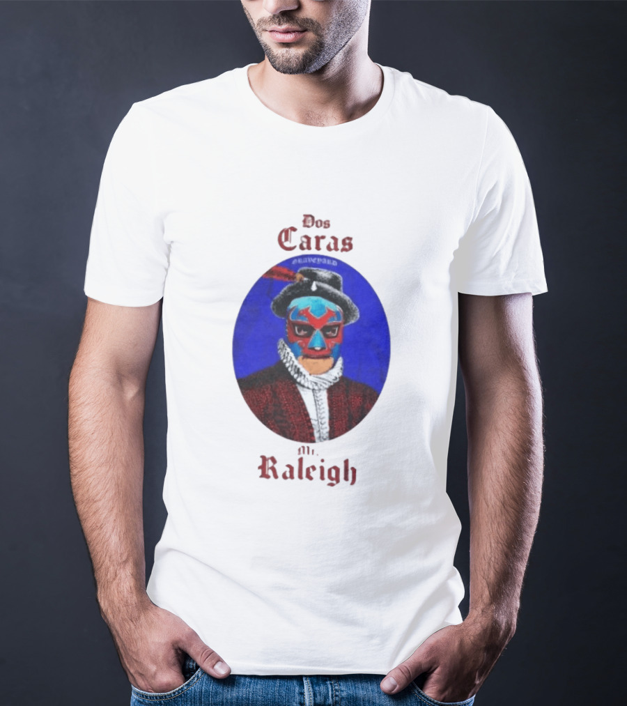 Dos Caras Mr Raleigh Graveyard Lucha Libre Mask T-Shirt