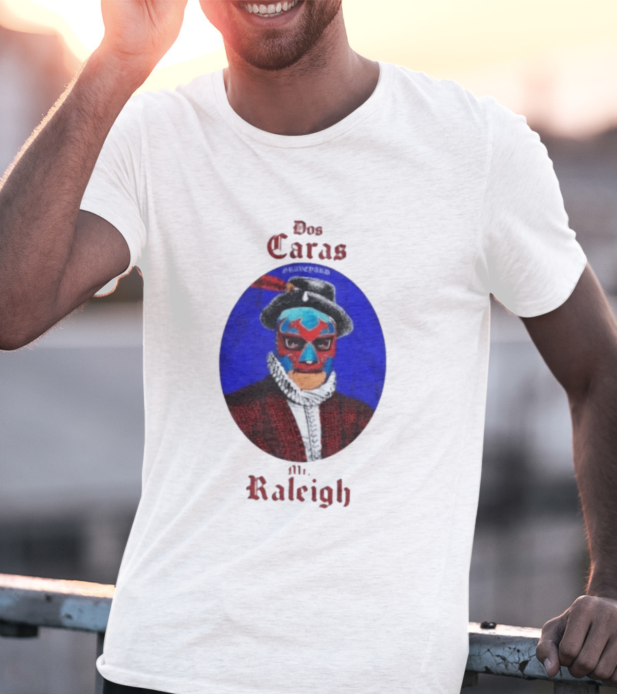 Dos Caras Mr Raleigh Graveyard Lucha Libre Mask T-Shirt