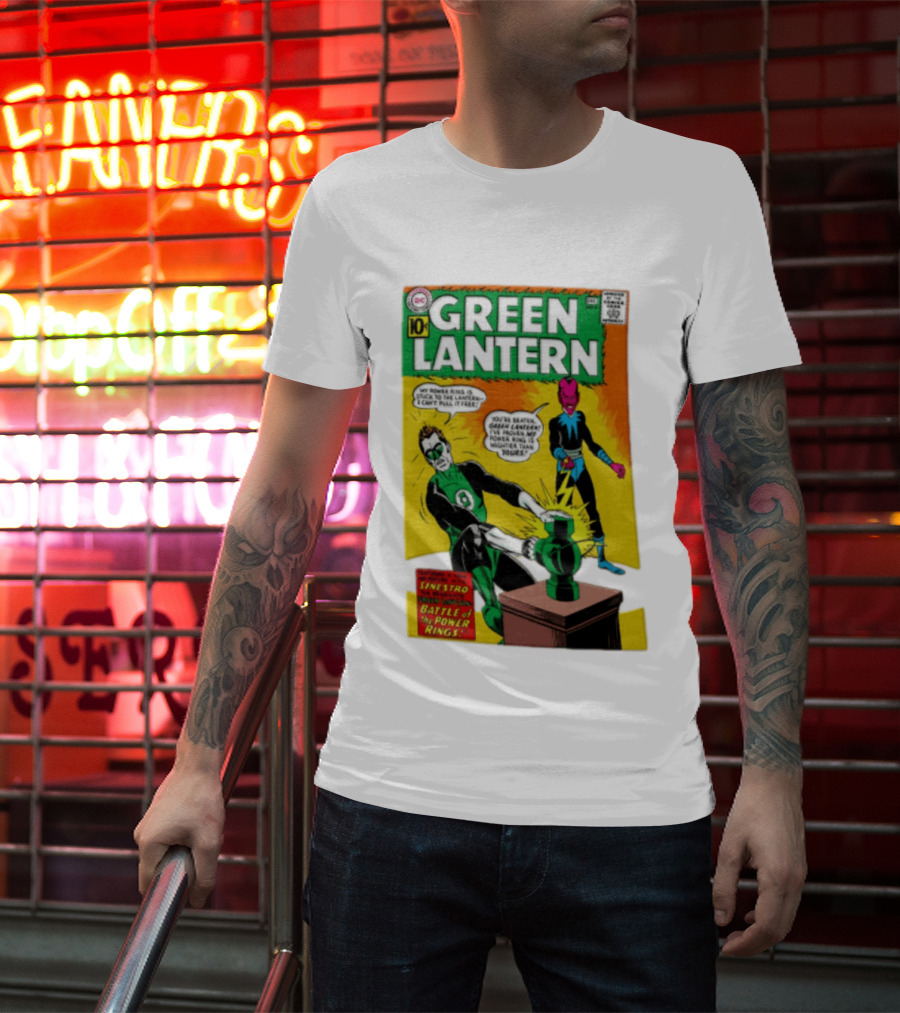 Green Lantern Sinestro Battle Of The Power Rings Comic Cover DC Comics T-Shirt