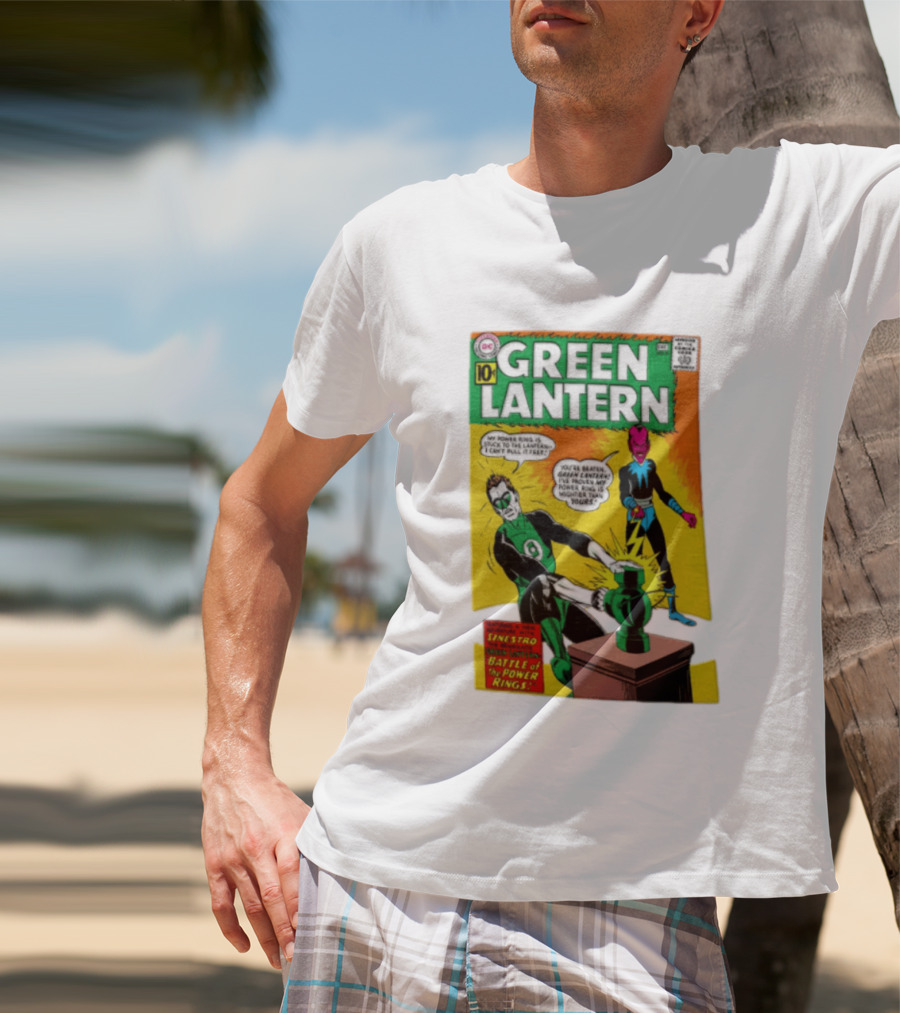 Green Lantern Sinestro Battle Of The Power Rings Comic Cover DC Comics T-Shirt