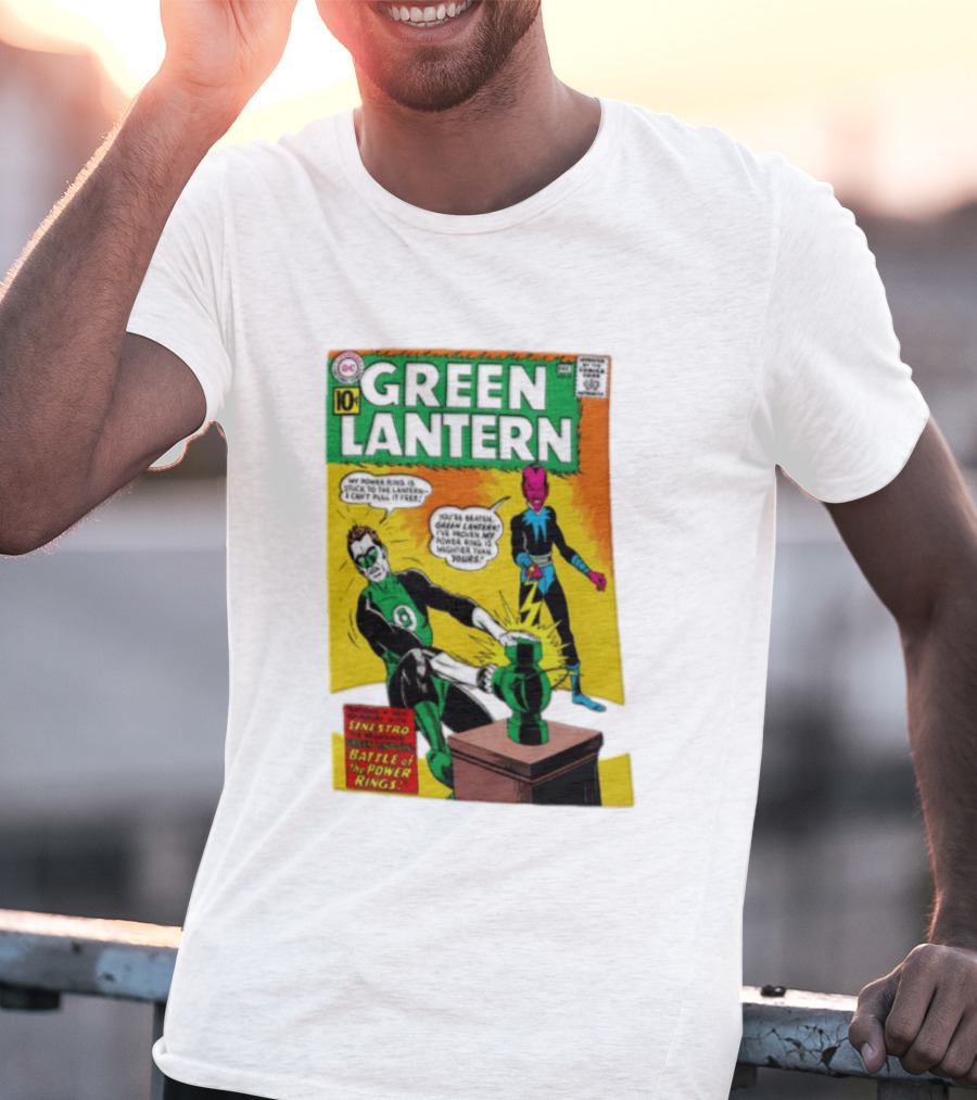Green Lantern Sinestro Battle Of The Power Rings Comic Cover DC Comics T-Shirt