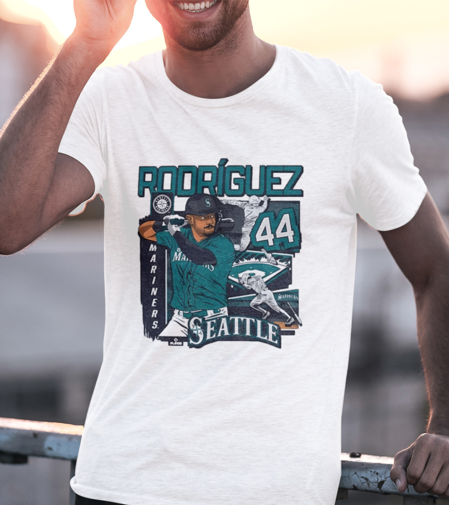 Rodríguez 44 Seattle Mariners Baseball Player T-Shirt