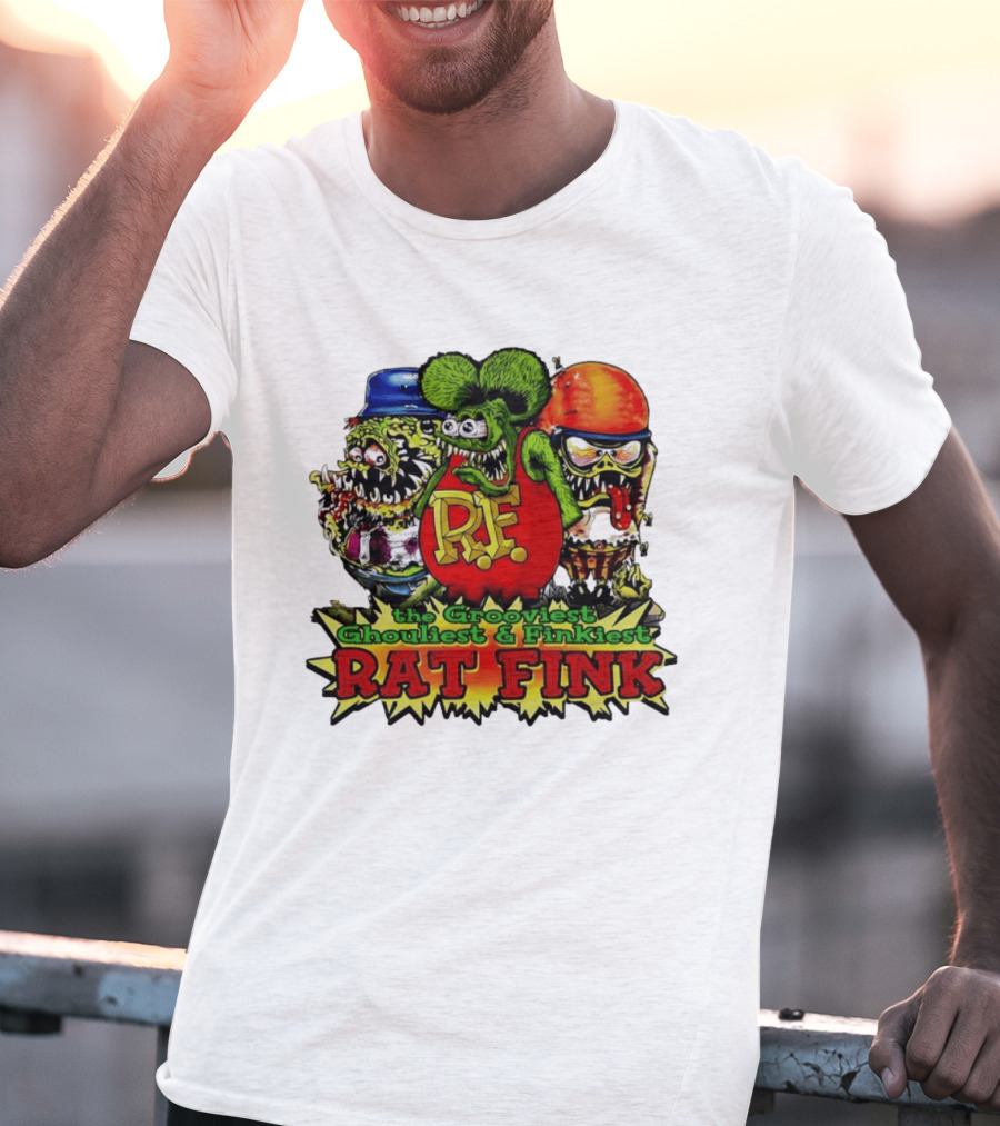 Grooviest Ghouliest Finkiest Rat Fink R.F. T-Shirt