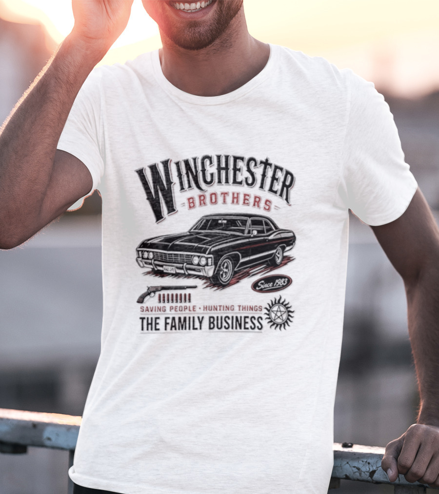 Winchester Brothers Saving People Hunting Things The Family Business T-Shirt