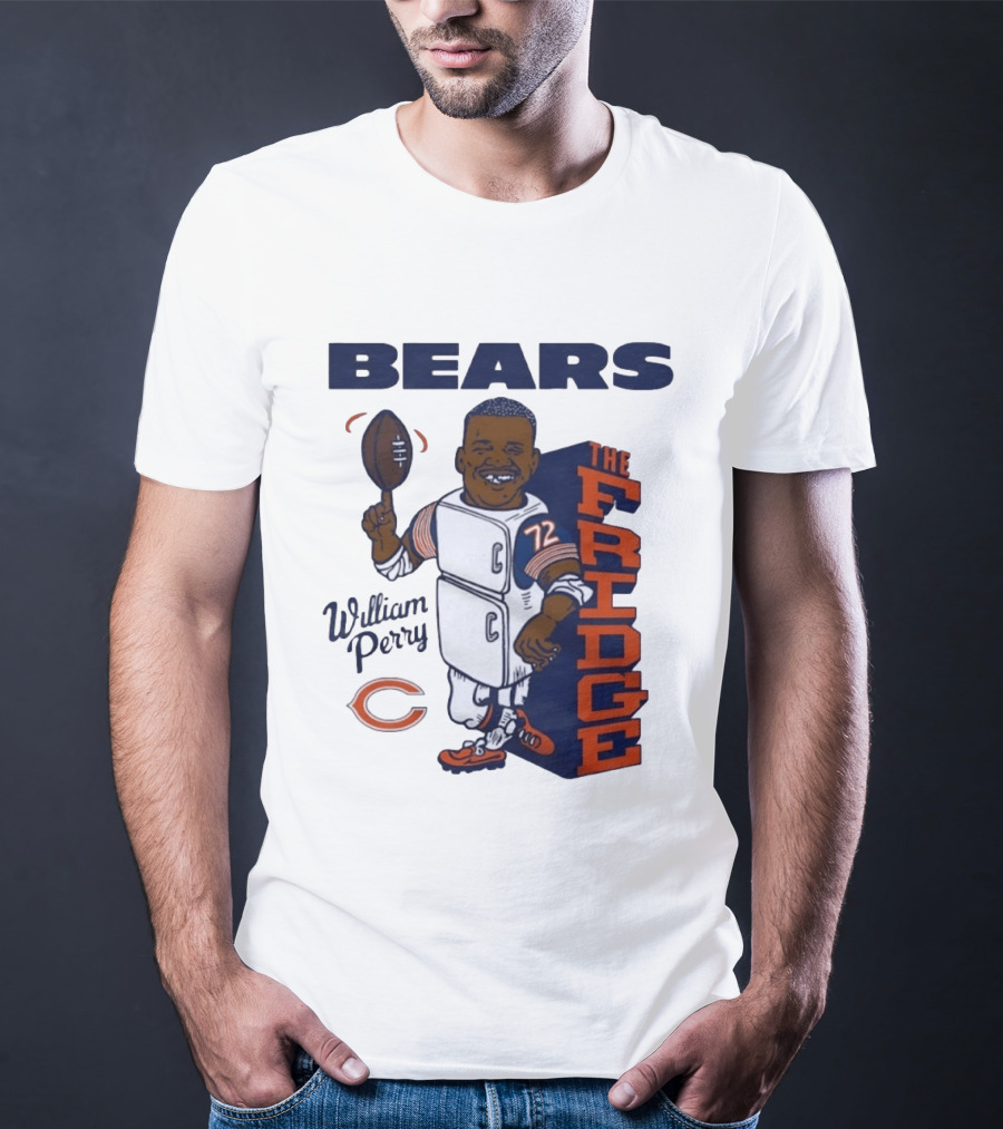 Chicago Bears William Perry The Fridge 72 Football T-Shirt