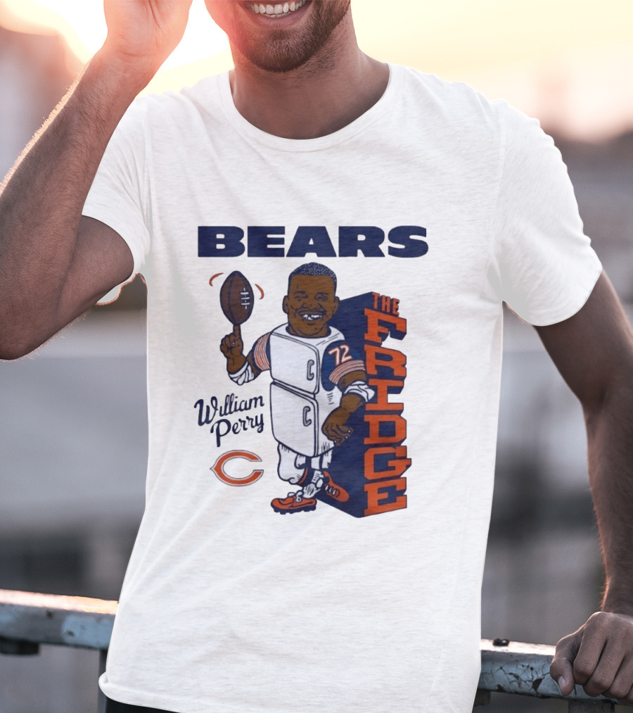 Chicago Bears William Perry The Fridge 72 Football T-Shirt