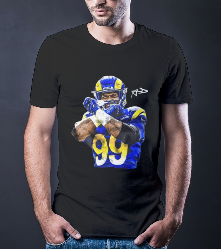 Aaron Donald Los Angeles Rams 99 The Return Signature NFL Football Star T-Shirt
