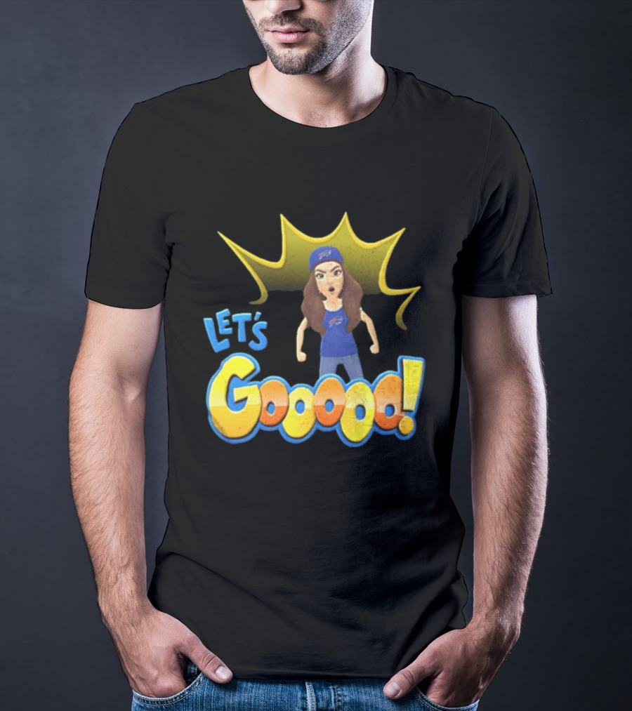 Buffalo Bills Let's Gooooo Football Enthusiast Team Spirit T-Shirt