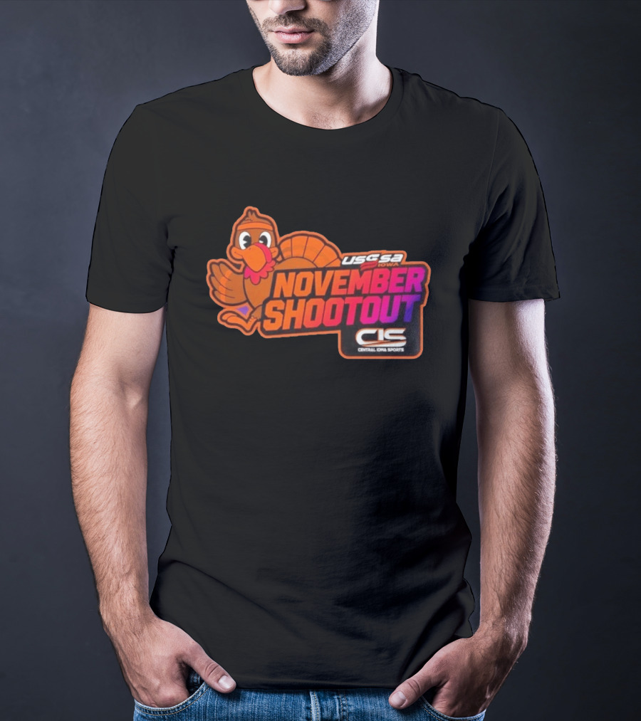 USSSA Iowa November Shootout CIS Central Iowa Sports Turkey 2026 T-Shirt
