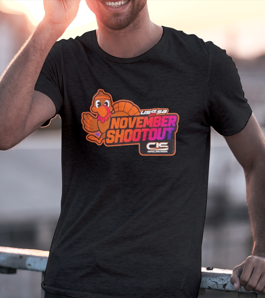 USSSA Iowa November Shootout CIS Central Iowa Sports Turkey 2026 T-Shirt