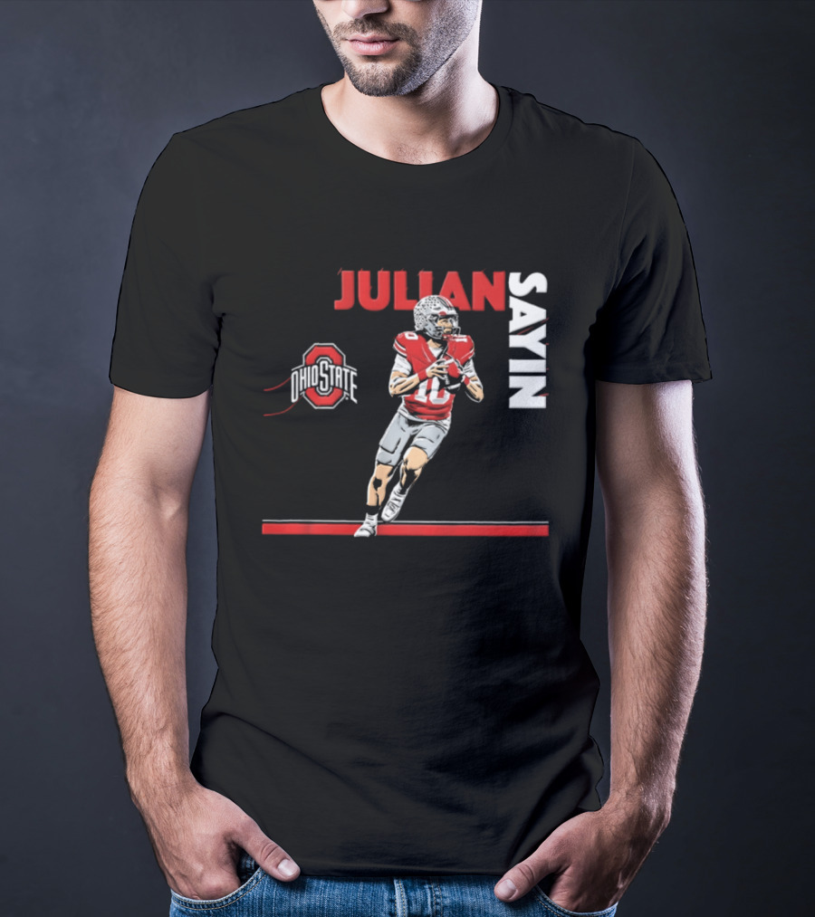 Ohio State Buckeyes Football 2026 Julian Sayin Neon Nights T-Shirt