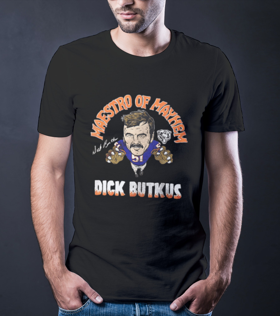 Maestro Of Mayhem Dick Butkus Chicago Bears Football Legend 2026 T-Shirt