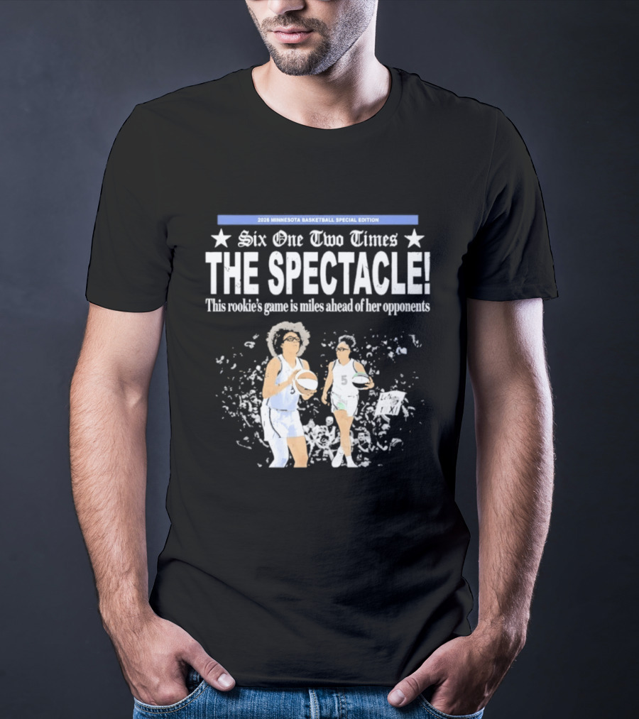2026 Minnesota Basketball Special Edition Six One Two Times The Spectacle Rookie Game T-Shirt