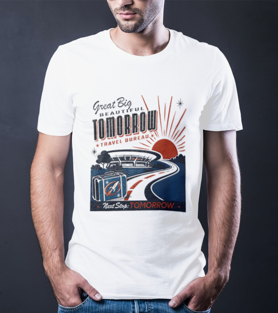 Great Big Beautiful Tomorrow Travel Bureau Tomorrow Carousel T-Shirt