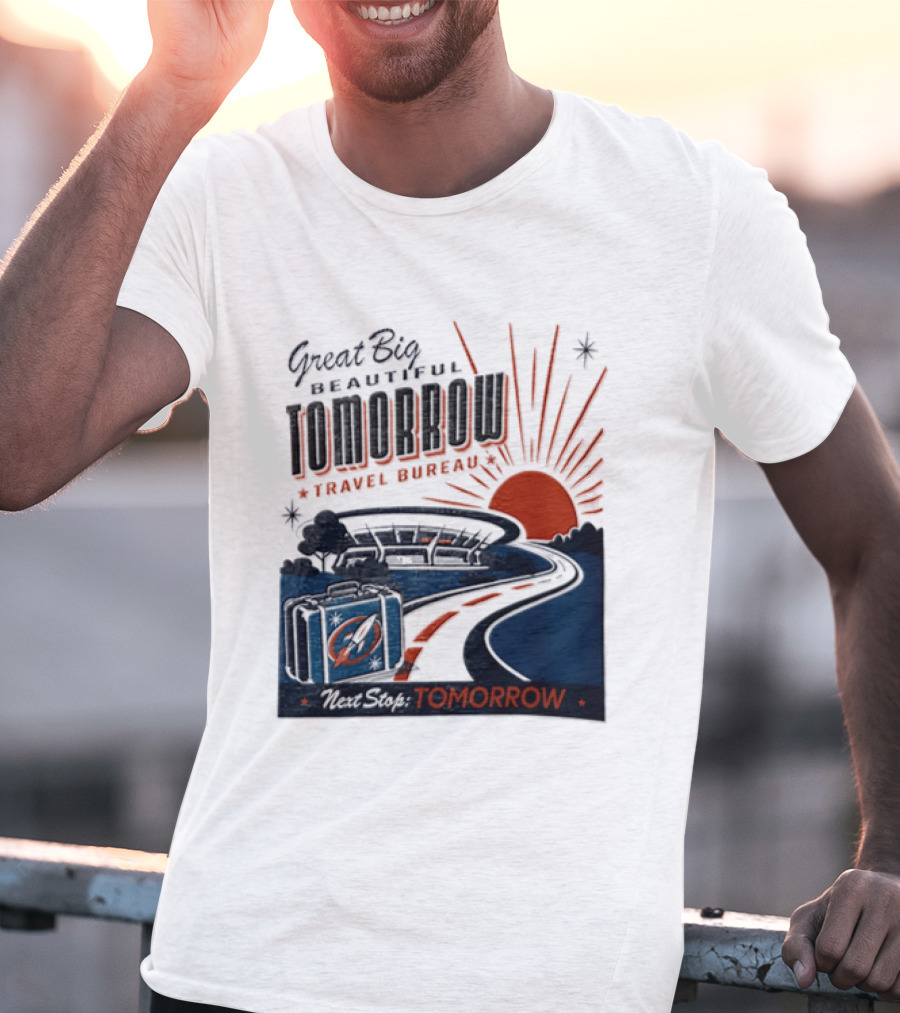 Great Big Beautiful Tomorrow Travel Bureau Tomorrow Carousel T-Shirt