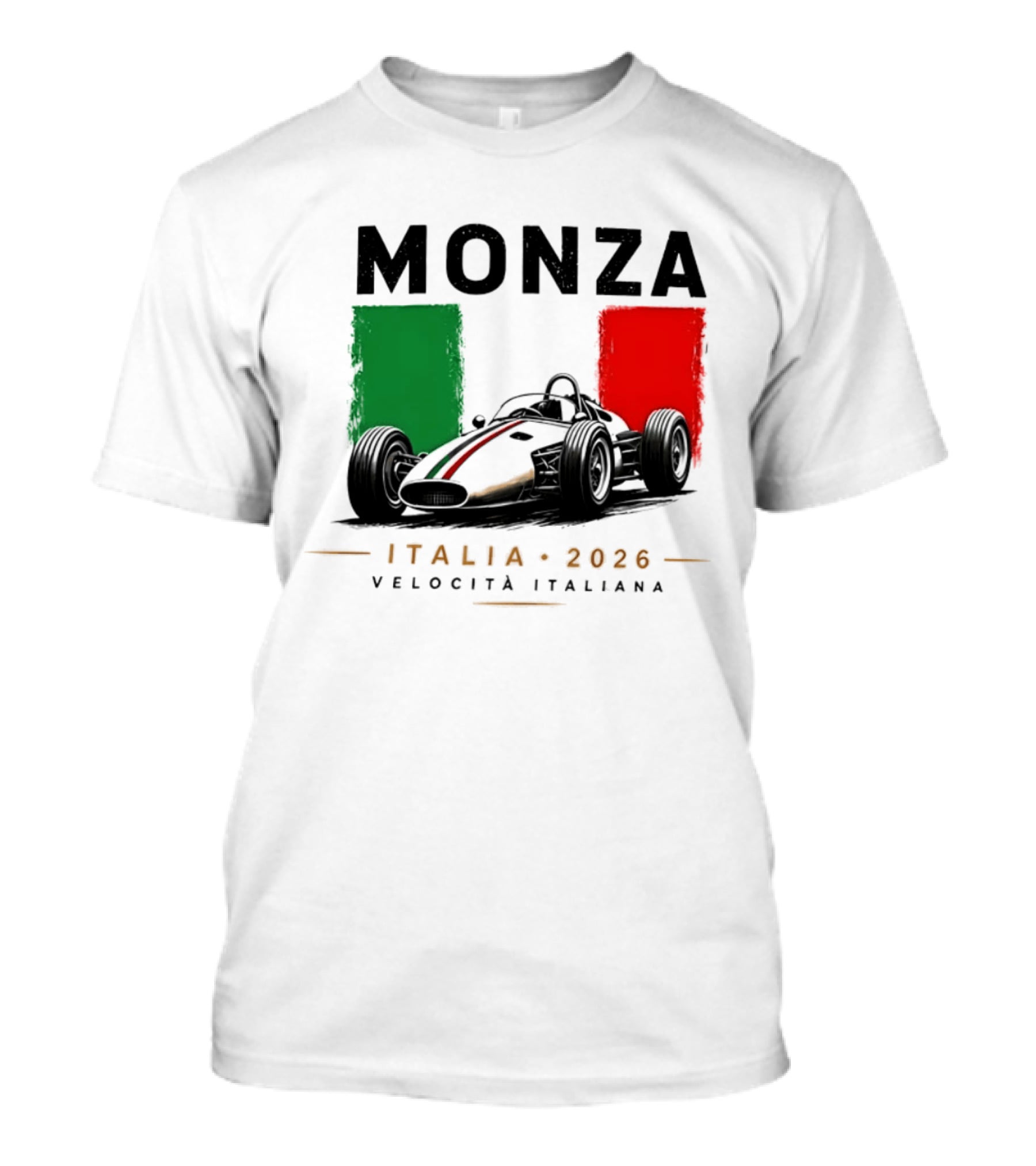 Monza Italia 2026 Velocita Italiana Formula 1 Racing Italian Flag T-Shirt