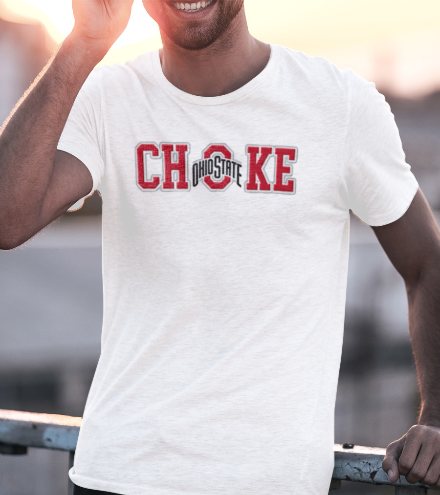 Ohio State Buckeyes CH OKE Parody Football T-Shirt
