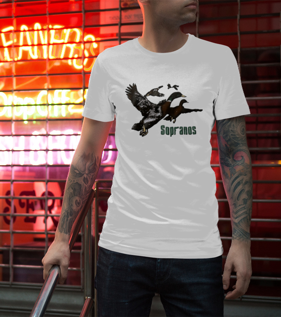 Sopranos Ducks Flying Scene Iconic TV Show Moment T-Shirt