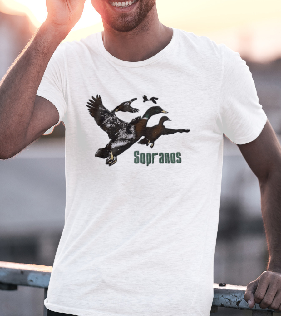 Sopranos Ducks Flying Scene Iconic TV Show Moment T-Shirt
