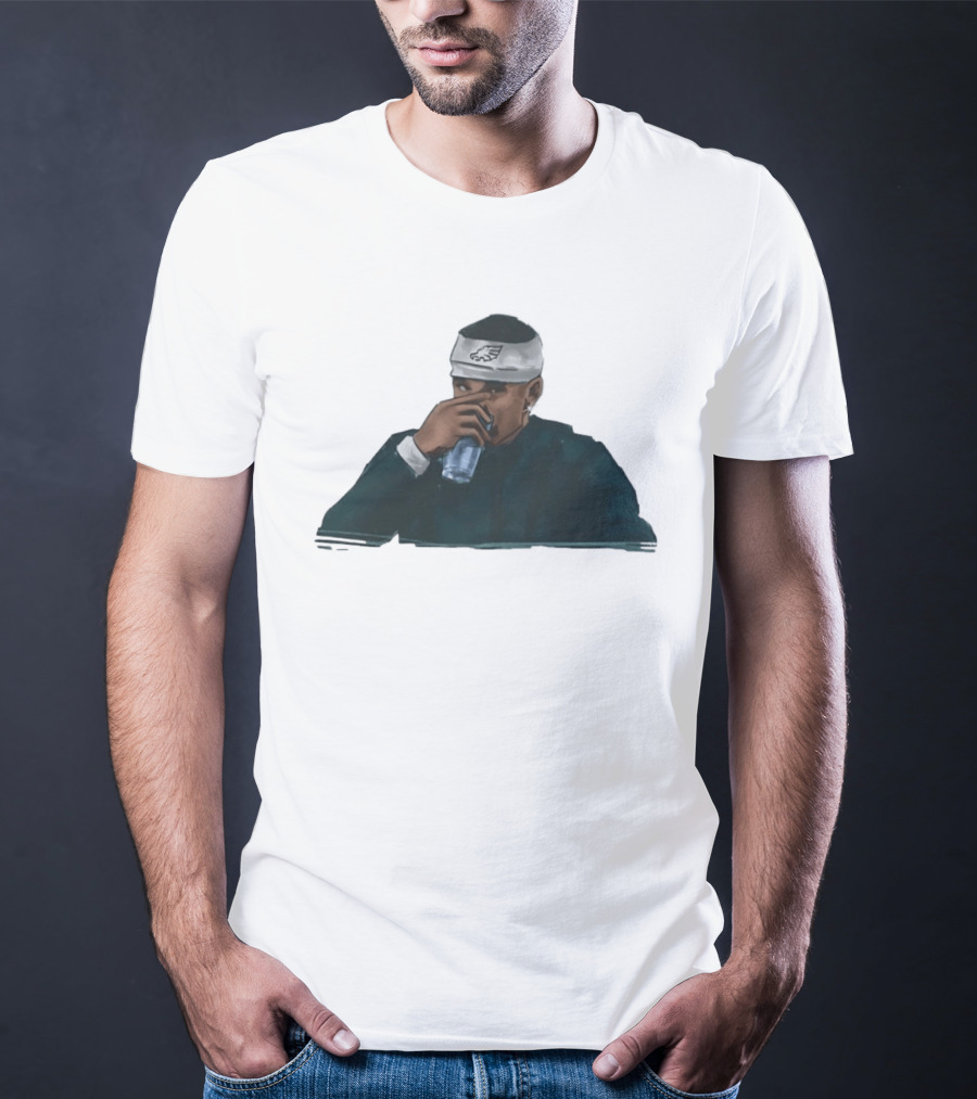 Philadelphia Eagles Jalen Hurts Hydration Headband T-Shirt