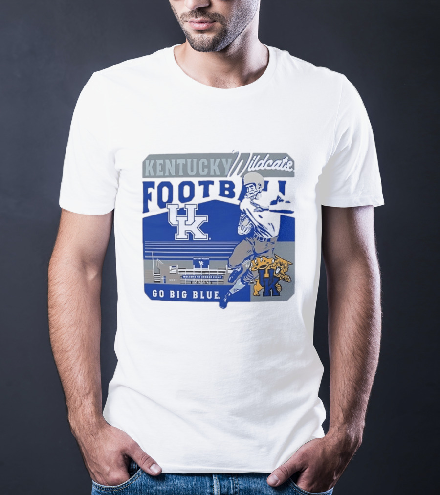 Kentucky Wildcats Football Go Big Blue Kroger Field UK Wildcats T-Shirt