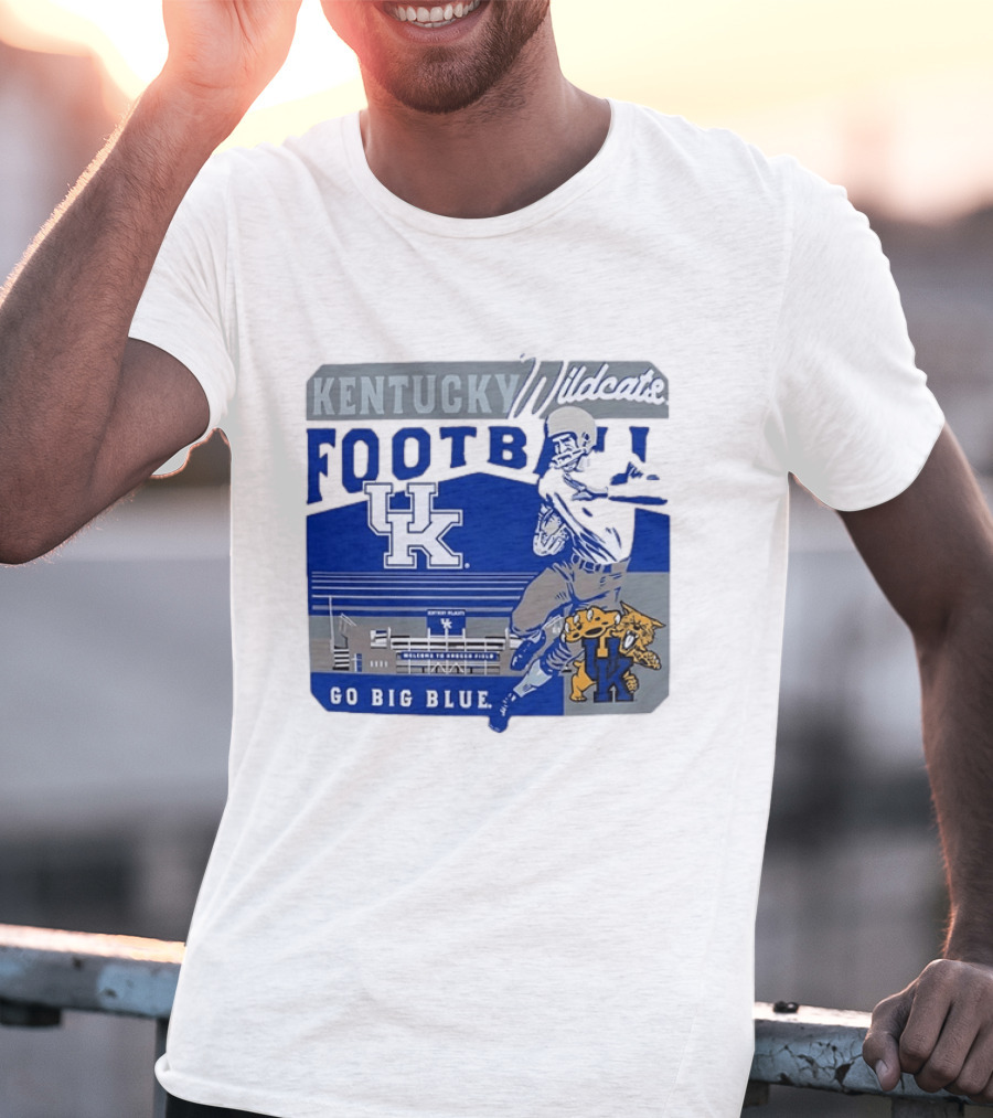 Kentucky Wildcats Football Go Big Blue Kroger Field UK Wildcats T-Shirt