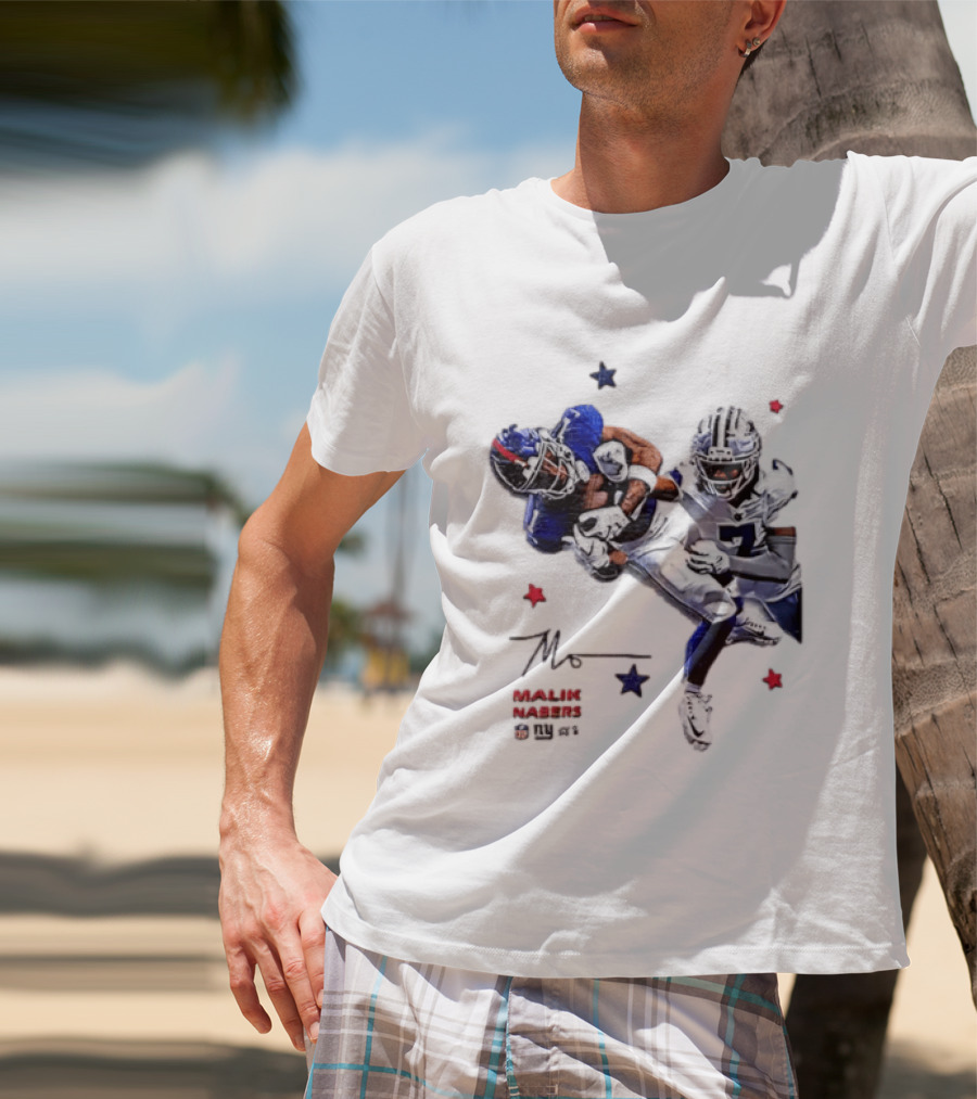 Malik Nabers New York Giants Cowboys Matchup Highlight T-Shirt