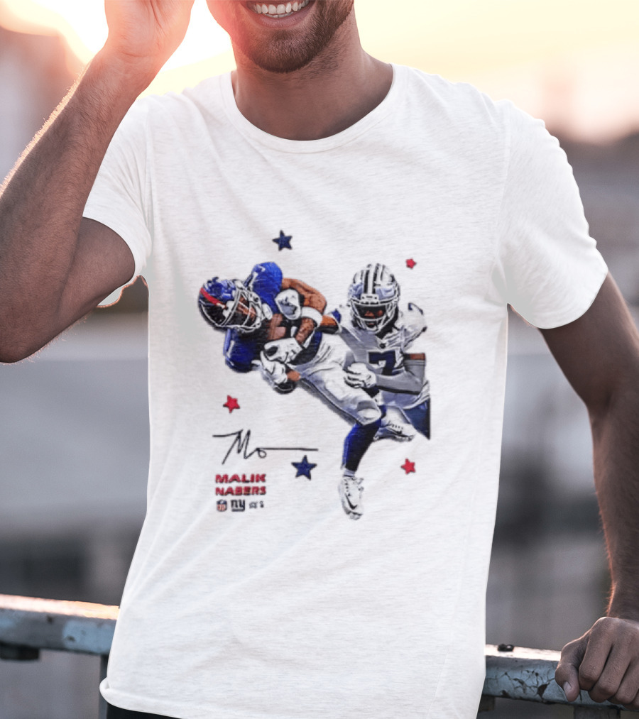 Malik Nabers New York Giants Cowboys Matchup Highlight T-Shirt