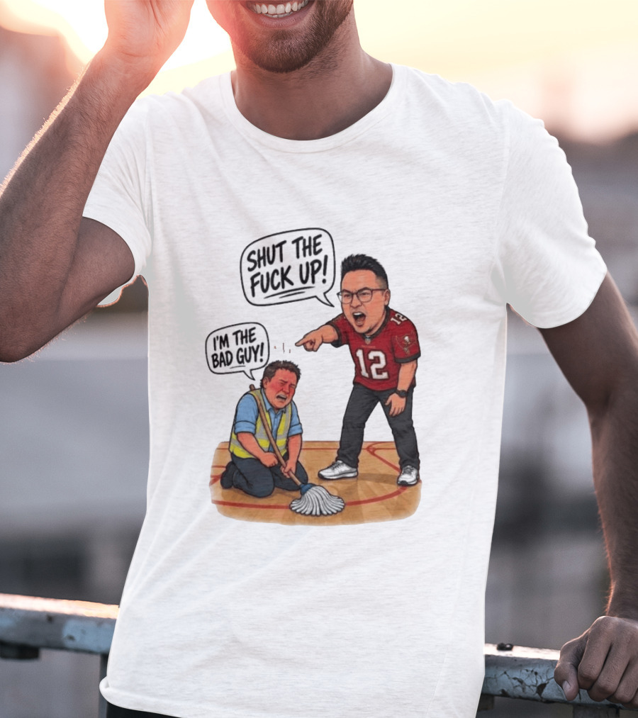 Rico Bosco Shut The Fuck Up I'm The Bad Guy 12 Red Jersey T-Shirt