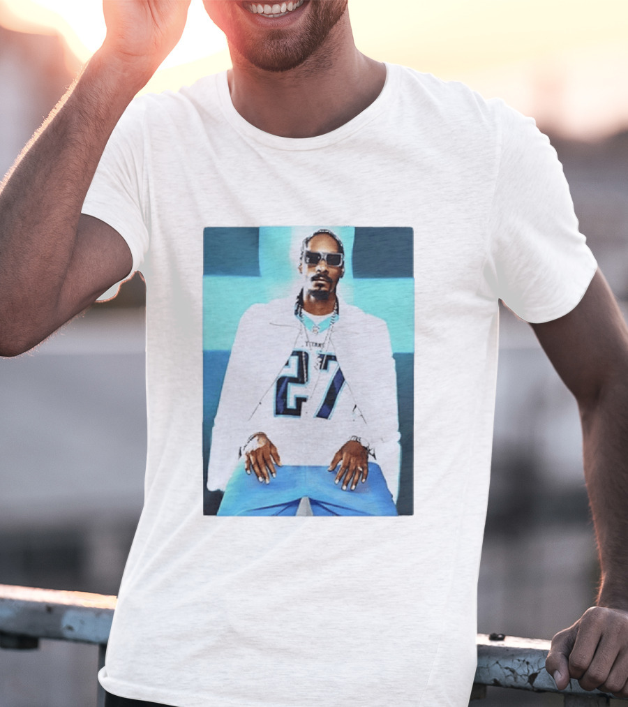 Tennessee Titans 27 Jersey Worn By Snoop Dogg T-Shirt