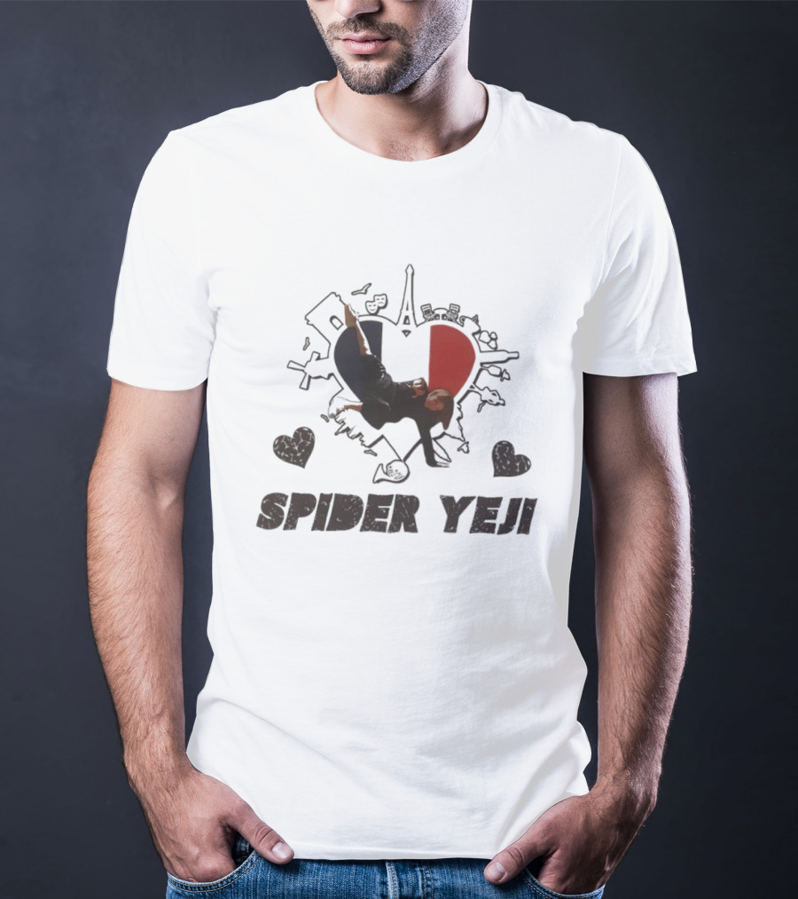 Spider Yeji France Heart Paris Travel ITZY T-Shirt