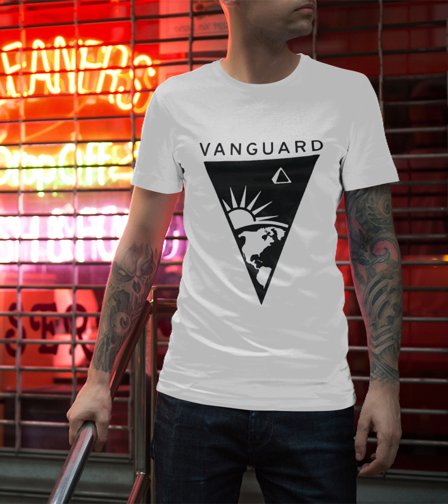 Vanguard Earth Sun Triangle Minimalist Earth Sun T-Shirt