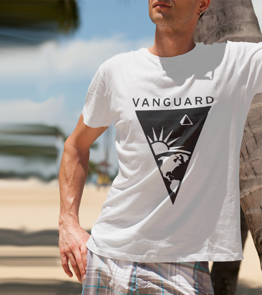 Vanguard Earth Sun Triangle Minimalist Earth Sun T-Shirt