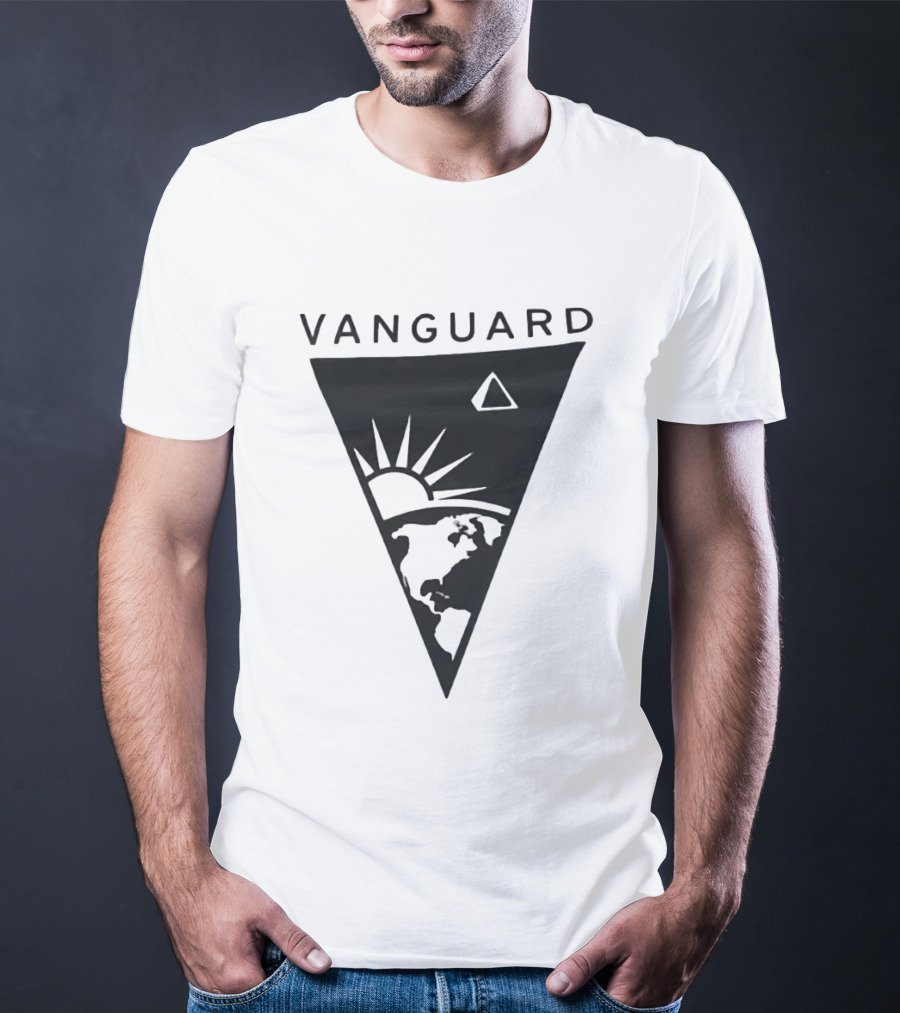 Vanguard Earth Sun Triangle Minimalist Earth Sun T-Shirt