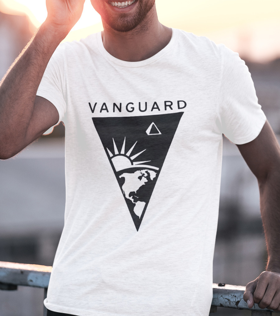 Vanguard Earth Sun Triangle Minimalist Earth Sun T-Shirt