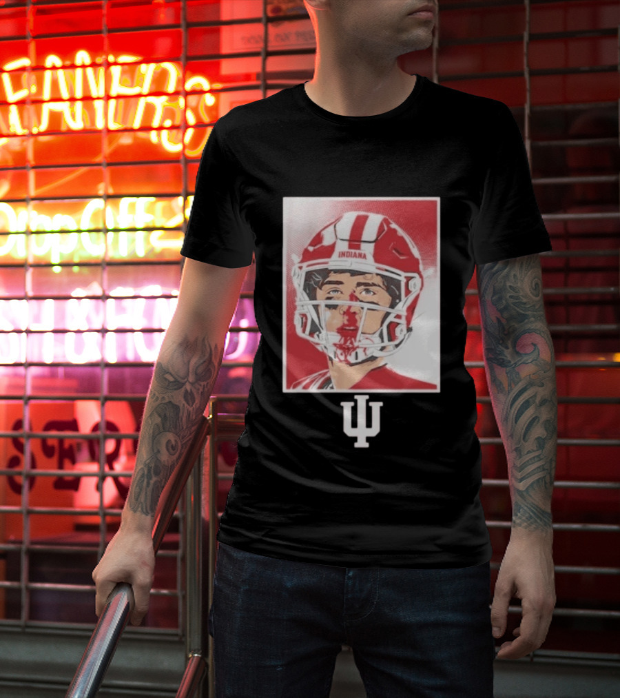 Josh Hoover Indiana Hoosiers Football Bloody Face T-Shirt