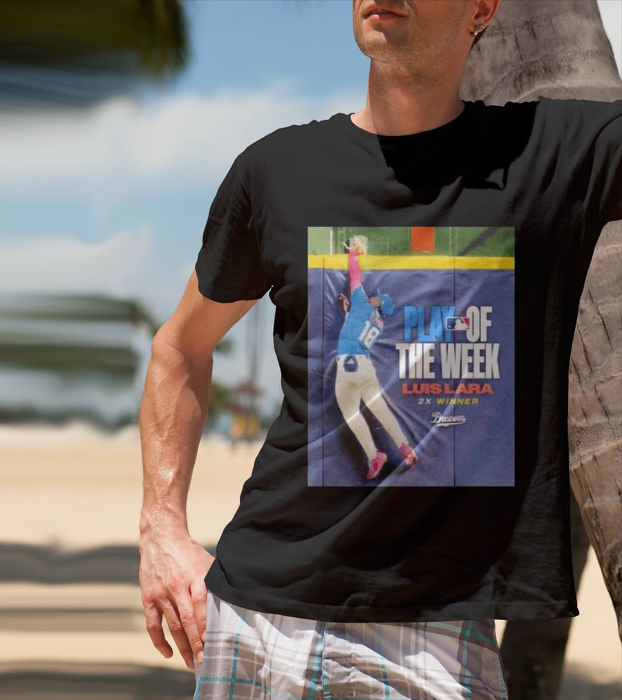 Luis Lara Play Of The Week 2x Winner Milwaukee Brewers T-Shirt