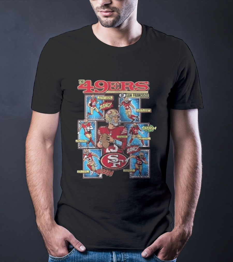 The 49ers Of San Francisco All Stars Comic Bang Smash SF 49ers T-Shirt