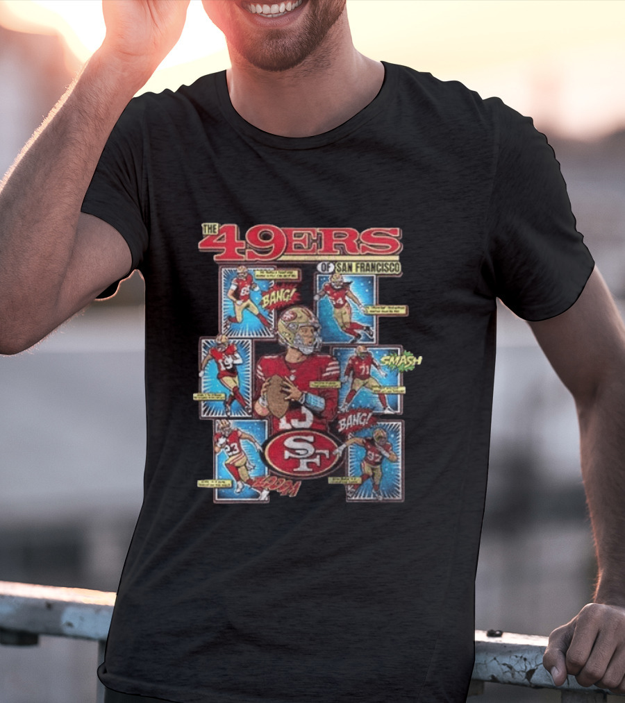 The 49ers Of San Francisco All Stars Comic Bang Smash SF 49ers T-Shirt