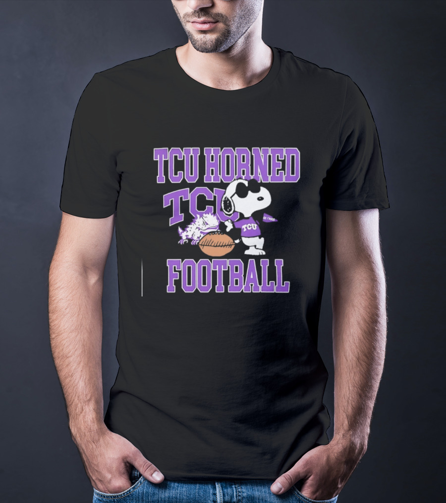 TCU Horned Frogs Football Snoopy Go Frogs T-Shirt