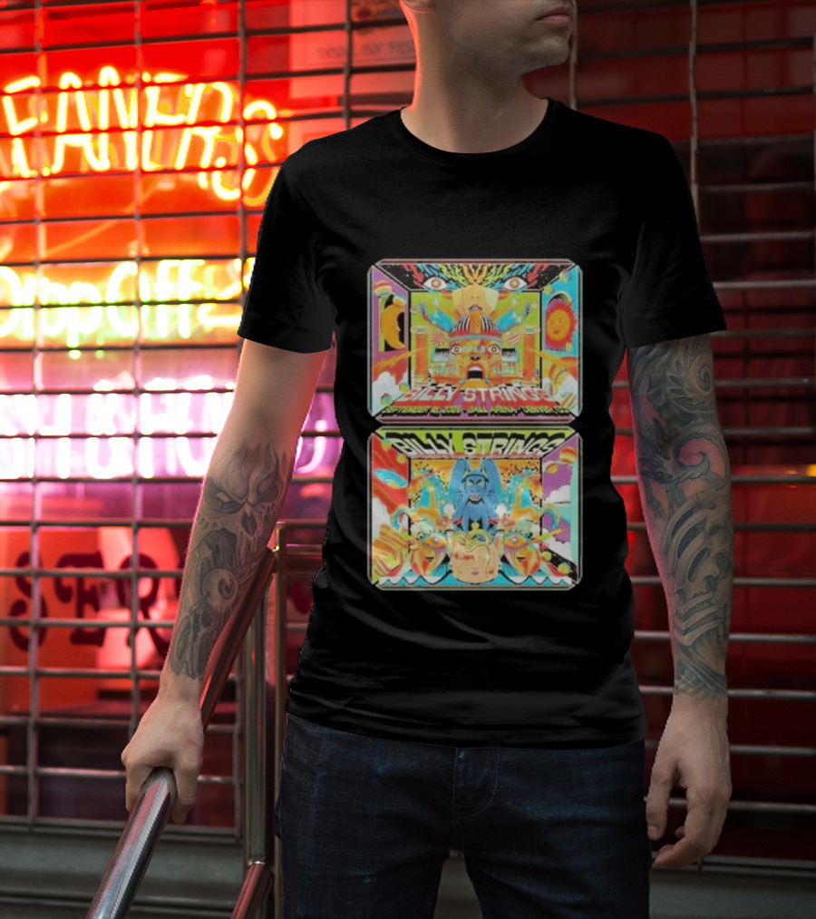 Billy Strings Denver Co 2026 Ball Arena September 18 19 Sun Moon Celestial Faces Cosmic T-Shirt
