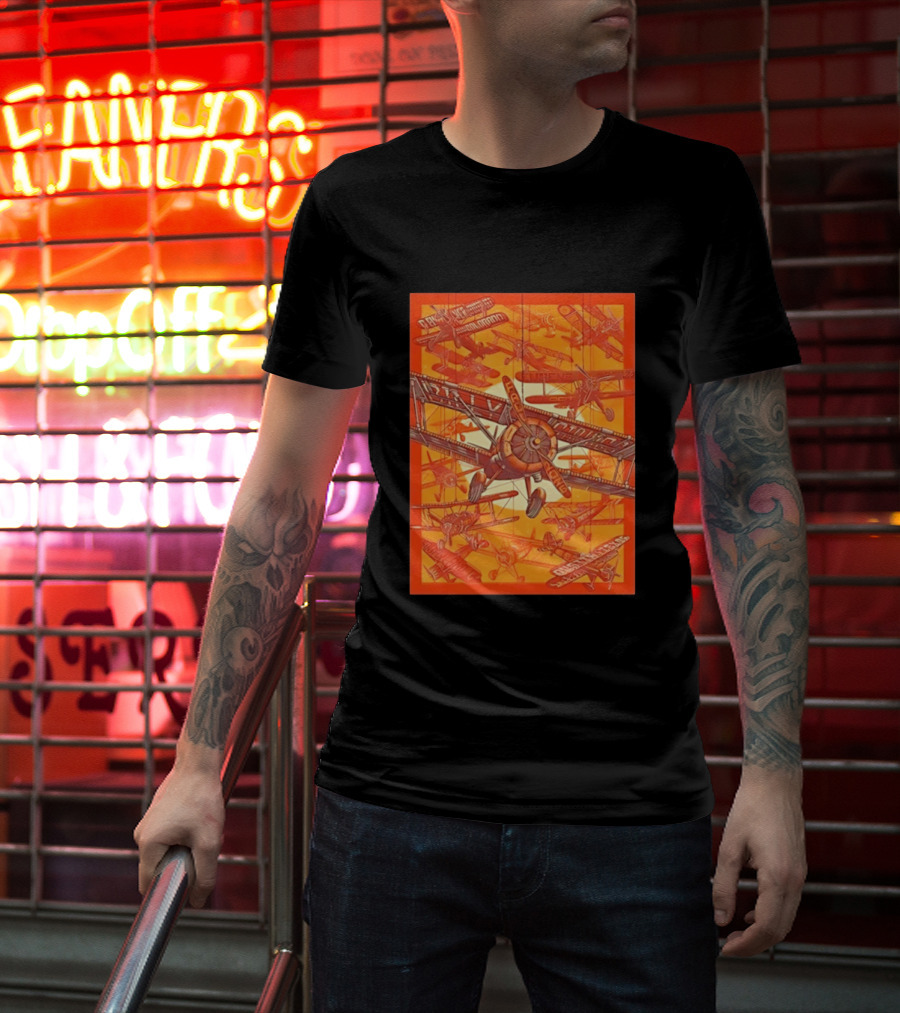 Biplane Airshow Eugene And Austin Adventure T-Shirt