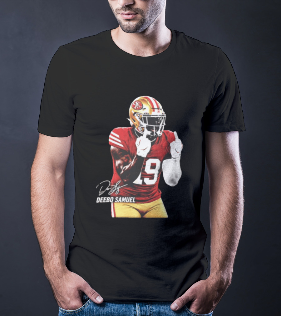 Deebo Samuel Number 19 San Francisco 49ers Signature Gesture T-Shirt