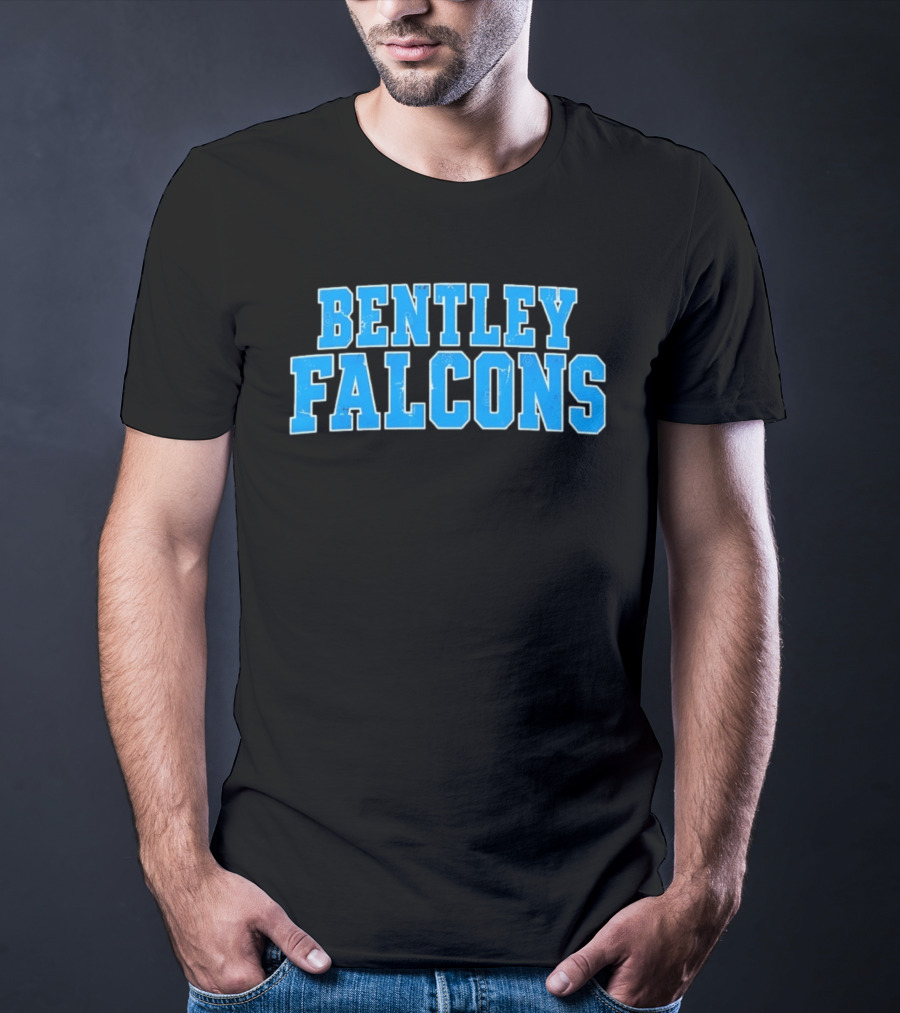 Bentley Falcons Distressed NCAA College Sports T-Shirt