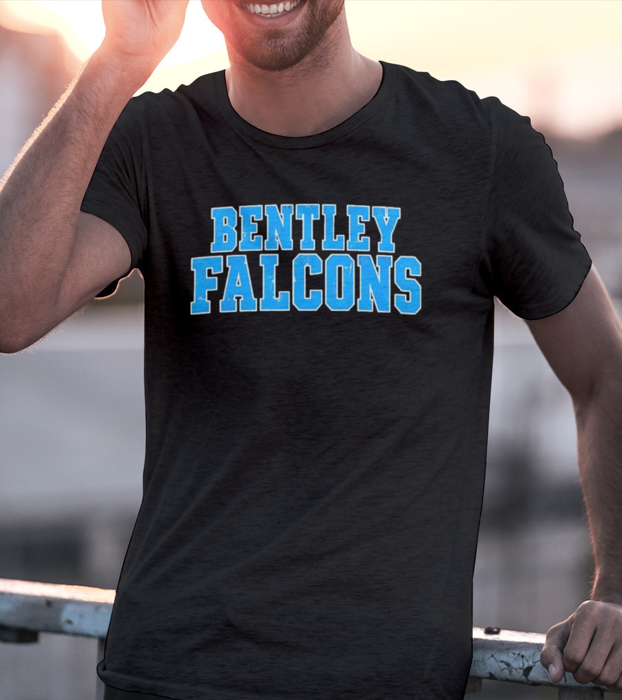 Bentley Falcons Distressed NCAA College Sports T-Shirt