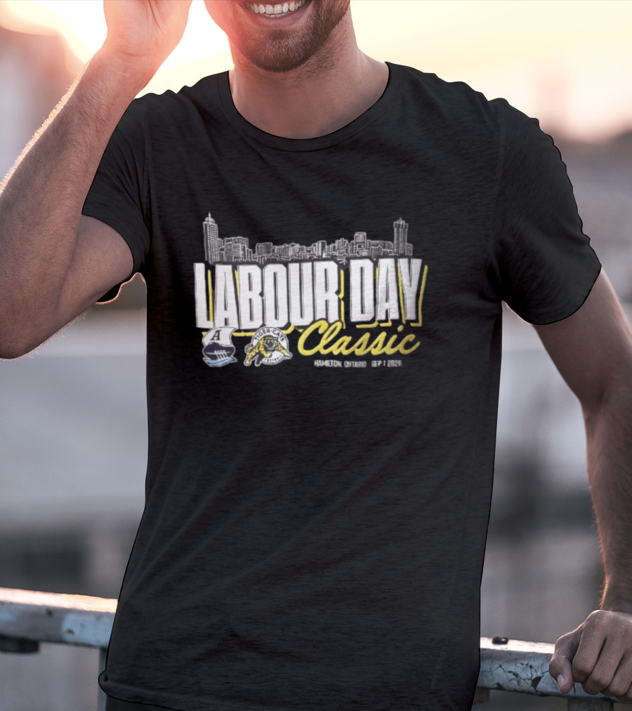 Toronto Argonauts Hamilton Tiger Cats Labour Day Classic 2026 Skyline Event T-Shirt