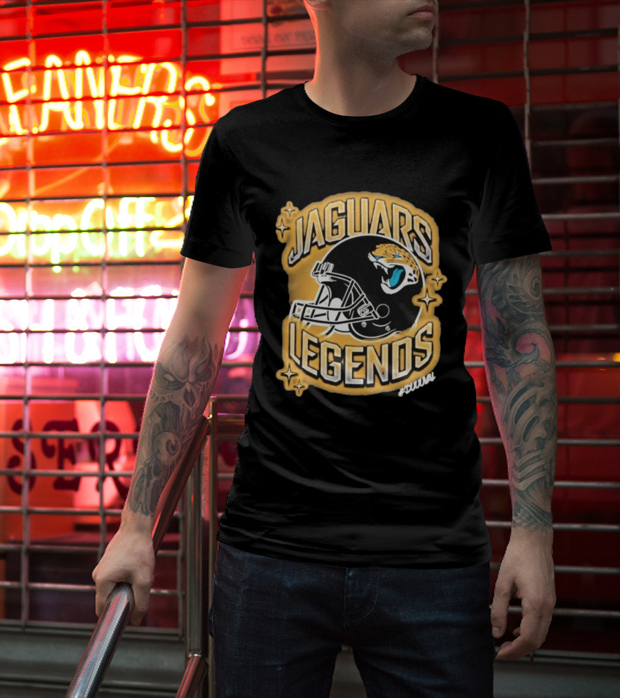 Jacksonville Jaguars Legends DUUUVAL Football Helmet T-Shirt