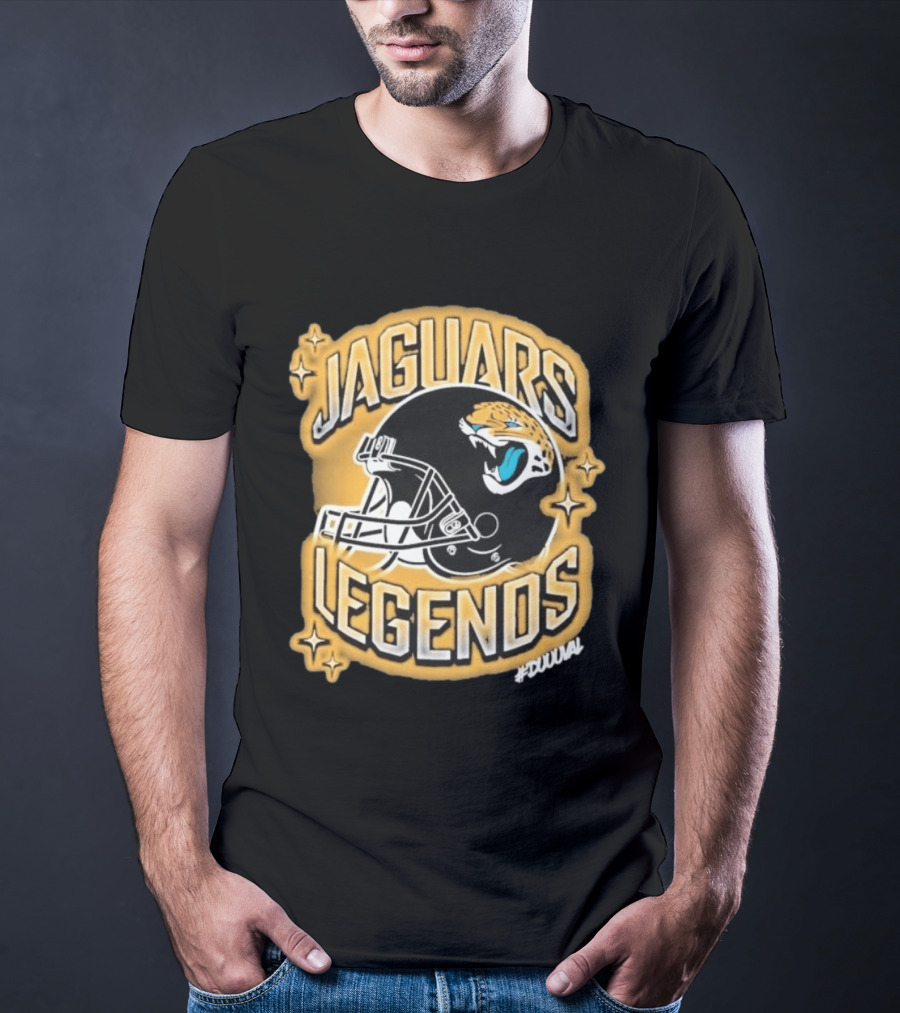 Jacksonville Jaguars Legends DUUUVAL Football Helmet T-Shirt