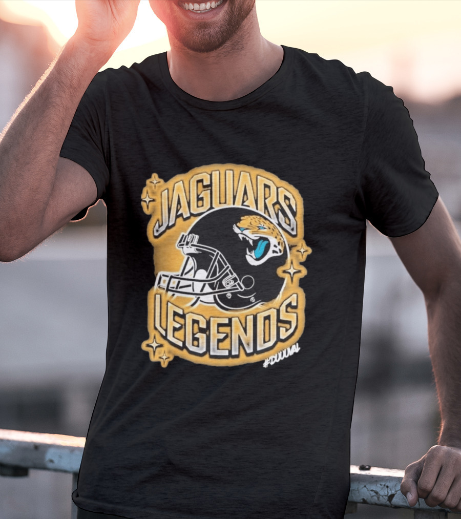 Jacksonville Jaguars Legends DUUUVAL Football Helmet T-Shirt